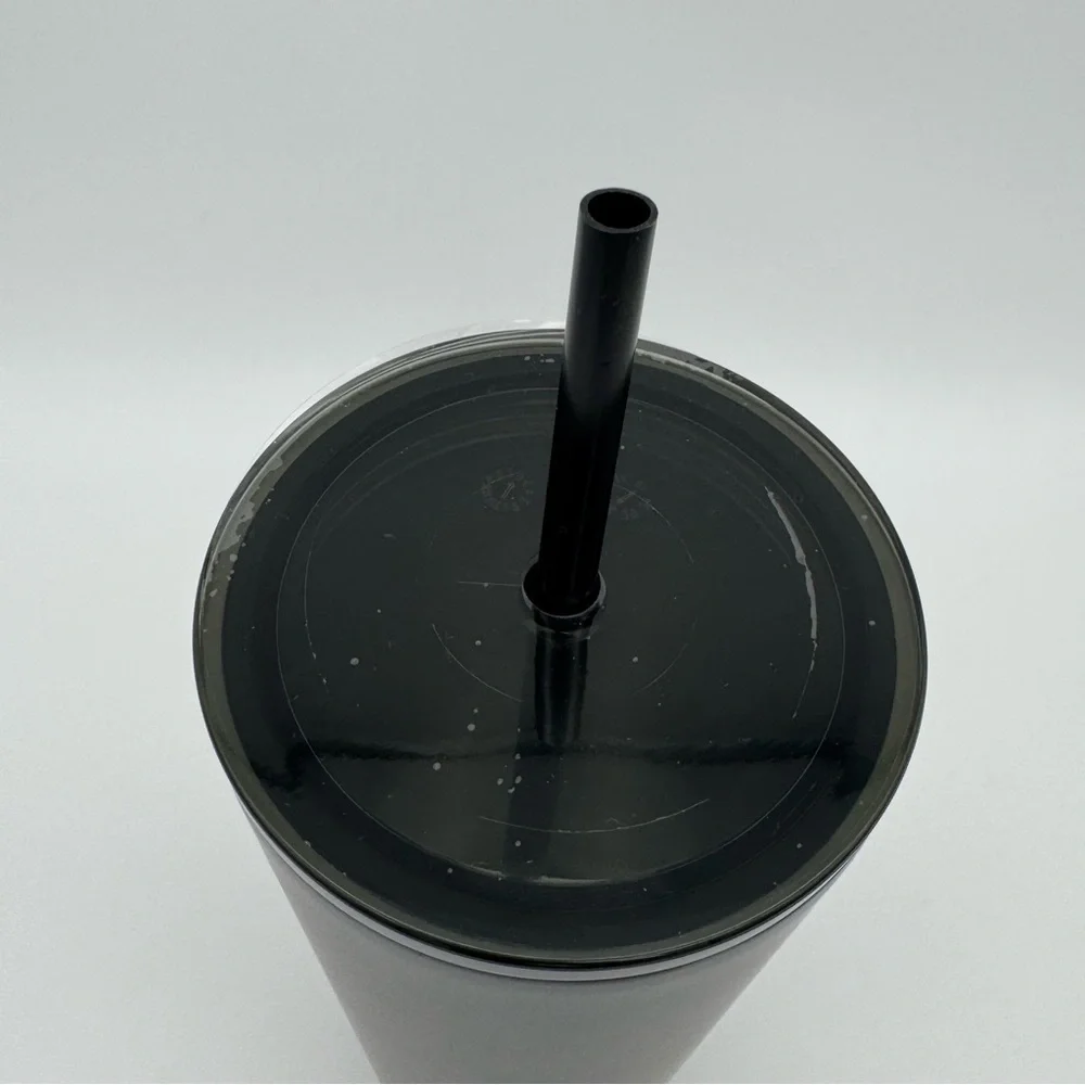 Starbucks Matte Black Tumbler Cup Venti Double Walled Stainless Cold Cup 20 oz